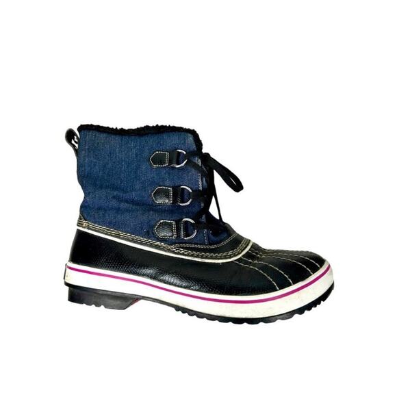 Skechers Cali Highlander Denim Waterproof Duck Boots Size 9 - Picture 12 of 13